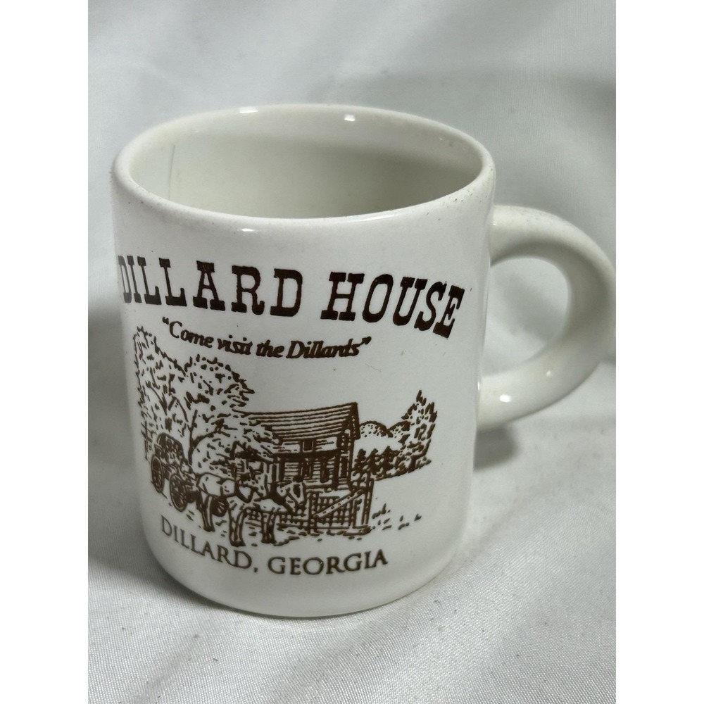 Vintage Dillard House Georgia Coffee Cup Expresso Small Collectible 2.5" Tall